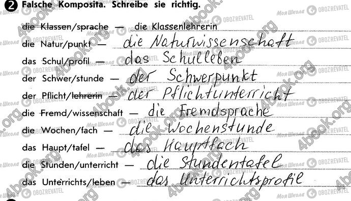 ГДЗ Німецька мова 10 клас сторінка Стр29 Впр2